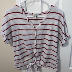 a cute tie up shirt